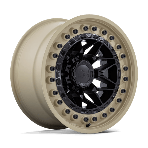 Black Rhino ALPHA Matte Black W/ Sand Lip 6x139.7 Wheels - product view 1