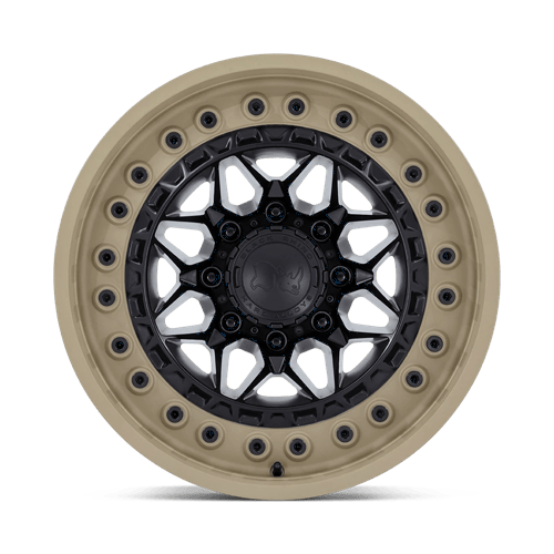 Black Rhino ALPHA Matte Black W/ Sand Lip 6x139.7 Wheels - product view 3