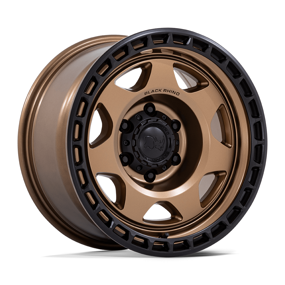 Black Rhino VOYAGER Matte Bronze W/ M-Black Lip 6x139.7 Wheels - product view 4