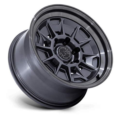 Black Rhino MONDO Matte Gunmetal W/ G-Gray Lip 6x139.7 Wheels - product view 2