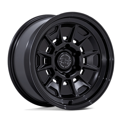 Black Rhino MONDO Matte Black W/ Gloss Black Lip 6x139.7 Wheels - product view 1