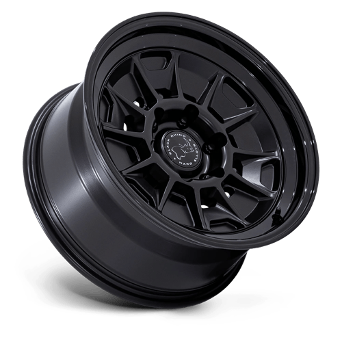 Black Rhino MONDO Matte Black W/ Gloss Black Lip 6x139.7 Wheels - product view 2