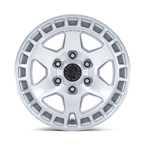 Black Rhino BAHARI Gloss Silver W/ Machined Face 6x139.7 Wheels - product view 3