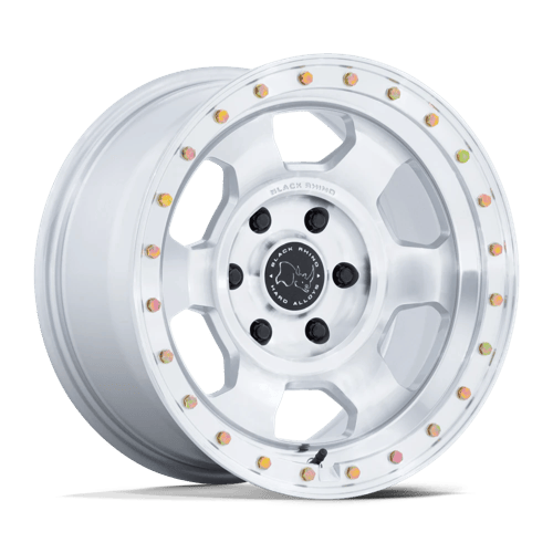 Black Rhino TROOPER Gloss Silver W/ Machined Face 6x139.7 Wheels - product view 1