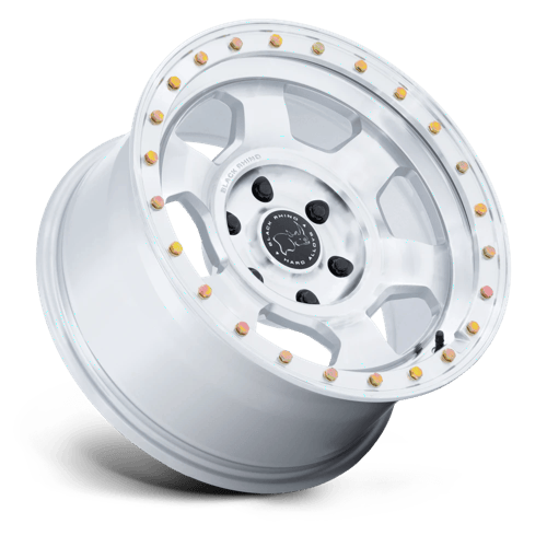 Black Rhino TROOPER Gloss Silver W/ Machined Face 6x139.7 Wheels - product view 2