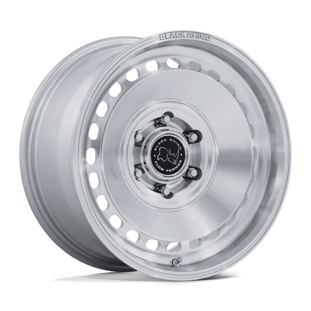 Black Rhino BASIN Gloss Silver W/ Machined Face 6x139.7 Wheels - product view 4