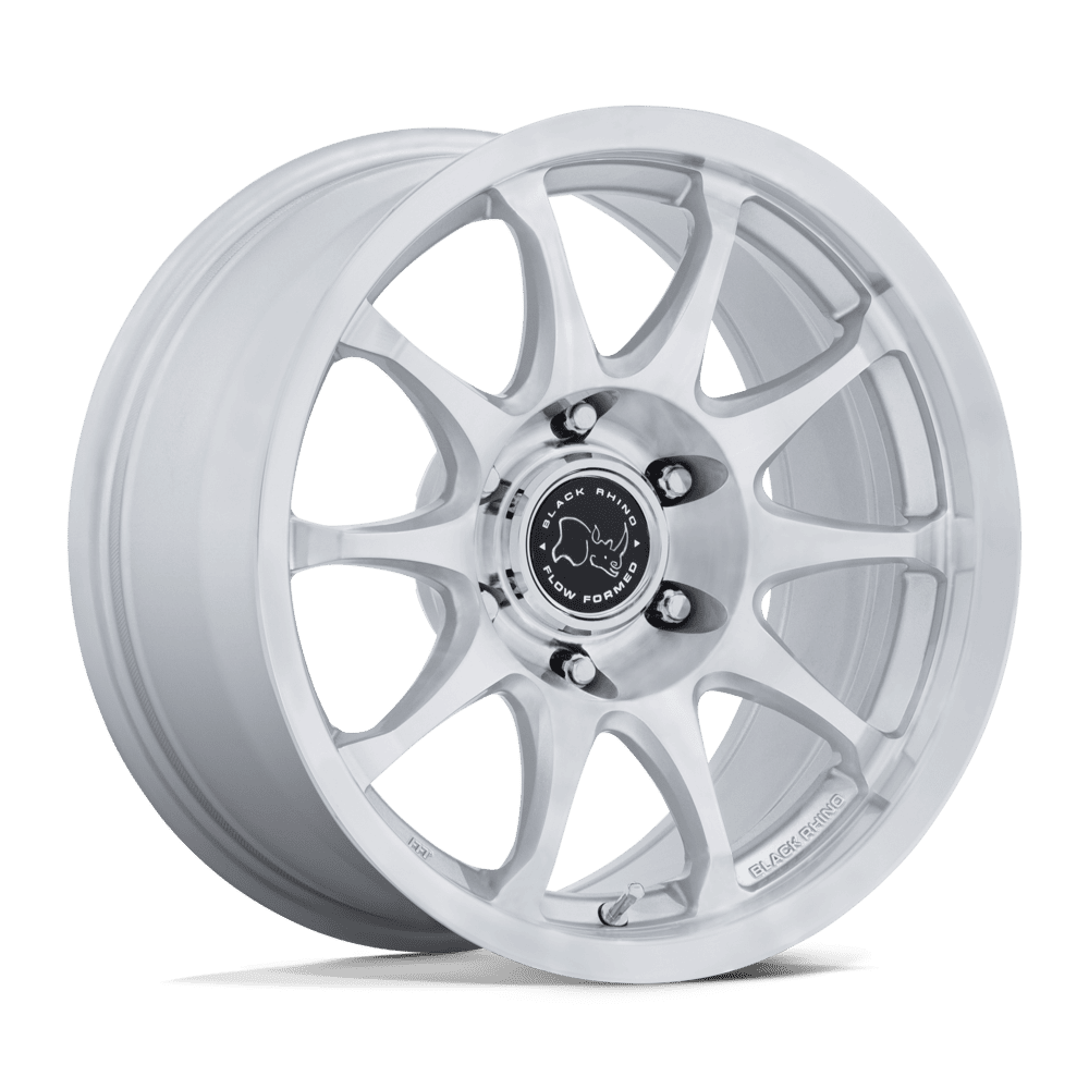 Black Rhino RONIN Gloss Silver W/ Machined Face 6x139.7 Wheels - product view 4