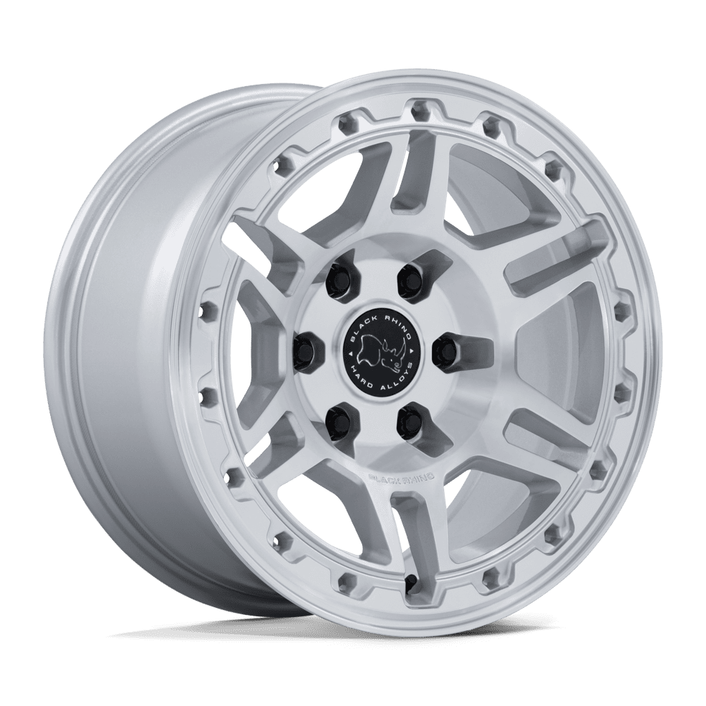 Black Rhino VANGUARD Gloss Silver W/ Machined Face 6x139.7 Wheels - product view 4