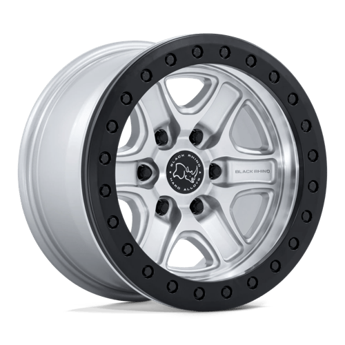 Black Rhino ECHO TRAIL LOCK BEADLOCK Hyper Silver W/ Machined Face 6x139.7 Wheels - product view 1