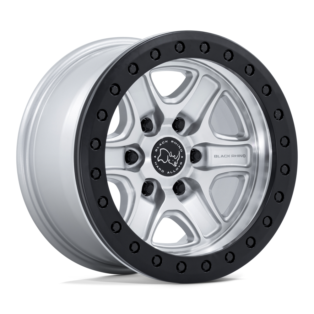 Black Rhino ECHO TRAIL LOCK BEADLOCK Hyper Silver W/ Machined Face 6x139.7 Wheels - product view 4