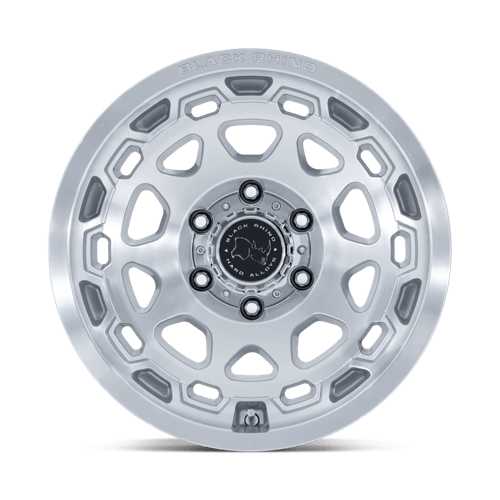 Black Rhino CONGO Gloss Silver W/ Machined Face 6x139.7 Wheels - product view 3