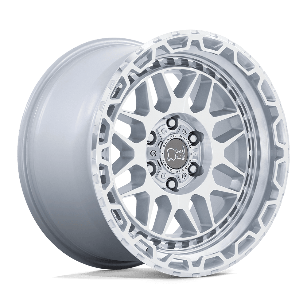 Black Rhino HOLCOMB Gloss Silver W/ Mirror Cut Fac 6x139.7 Wheels - product view 4