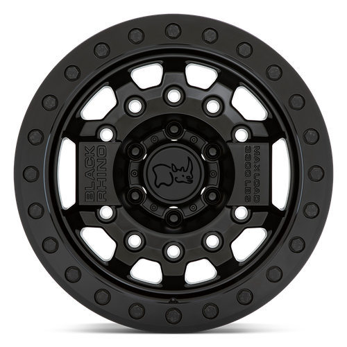 Black Rhino AVENGER BEADLOCK Matte Black W/ Black Hardware 6x139.7 Wheels - product view 3