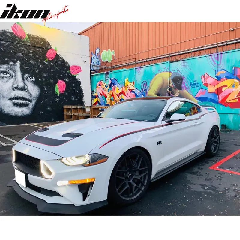 2015-2023 Ford Mustang OE Textured Black Side Skirts ExtensionPP