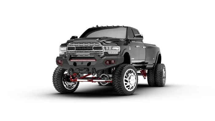 Road Armor EVOLUTION FRONT WINCH BUMPER SHEET METAL PRE-RUNNER GUARD - TEXTURE BLACK 2019-2023 RAM 2500 3500