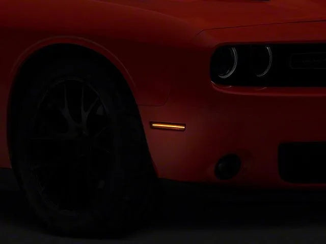 Raxiom 15-23 Challenger Excluding Widebody Axial Series LED Side Marker Lights (Smoked)