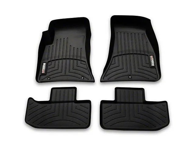 Weathertech DigitalFit Front and Rear Floor Liners; Black (15-23 Challenger, Excluding AWD)