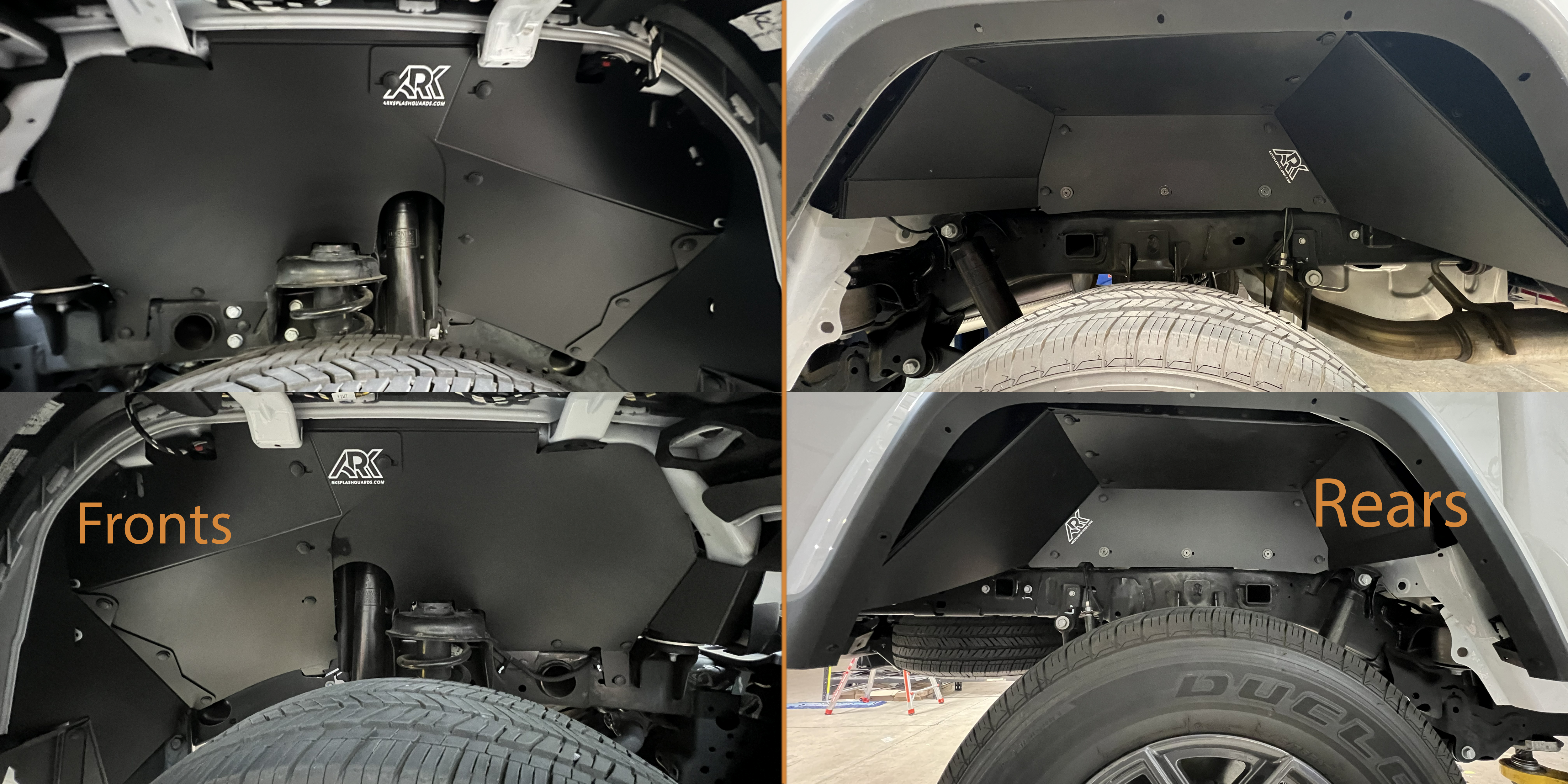ARK Splash Guards 2023-2026 Jeep Gladiator JT TriXPoly Fender Liners