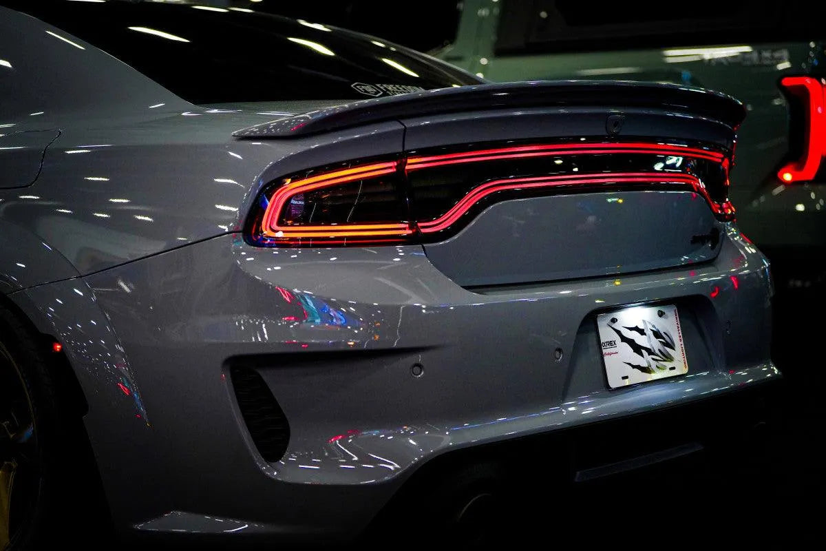 AlphaRex 15-23 Dodge Charger NOVA-Series Prismatic LED Tail Lights Black