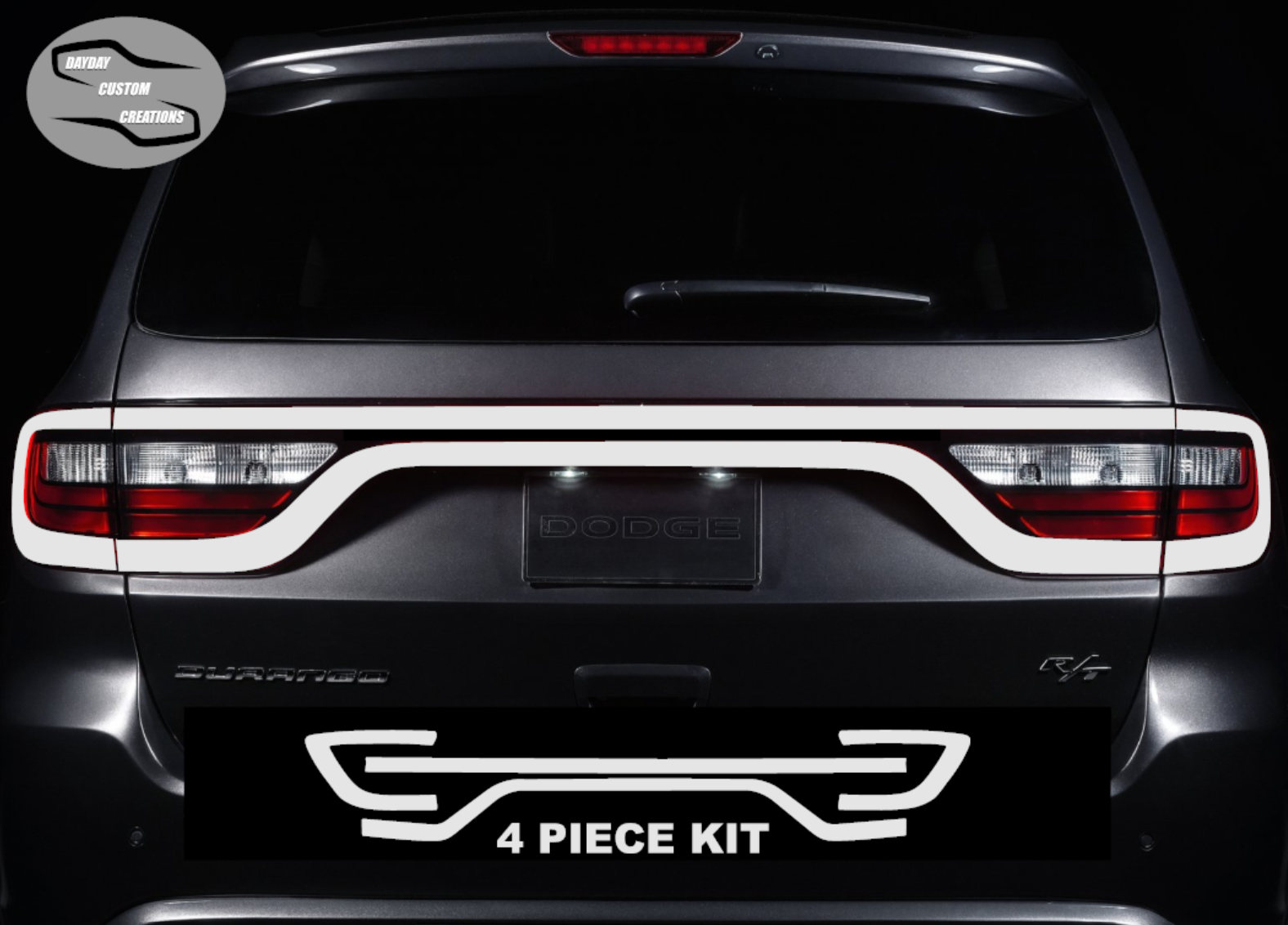 14-25 Dodge Durango Colored Taillight Tint Overlay