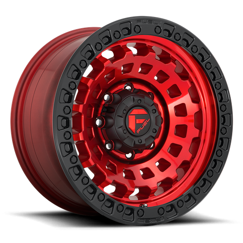Fuel ZEPHYR Candy Red Black Bead Ring 6x139.7 Wheels - product view 1