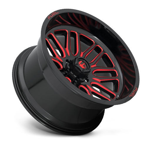 Fuel IGNITE Gloss Black Red Tinted Clear 6x139.7 Wheels - product view 2