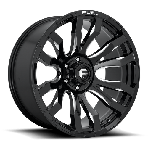 Fuel BLITZ Gloss Black Milled 6x139.7 Wheels - product view 1