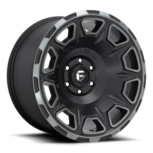 Fuel VENGEANCE Matte Black Double Dark Tint 6x139.7 Wheels - product view 1