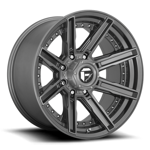 Fuel ROGUE PLATINUM Brushed Gun Metal Tinted Clear 6x139.7 Wheels - product view 1