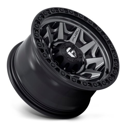 Fuel COVERT Matte Gunmetal Black Bead Ring 6x139.7 Wheels - product view 2