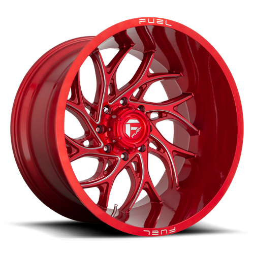 Fuel RUNNER Candy Red Milled 6x139.7 Wheels - product view 1