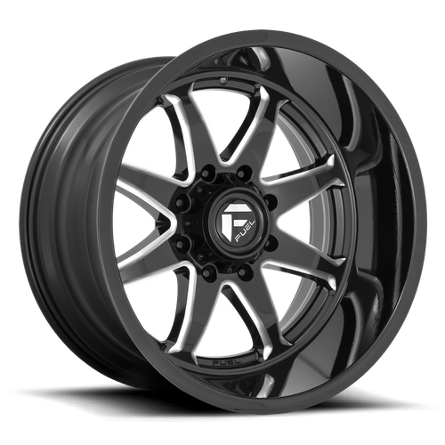 Fuel HAMMER Gloss Black Milled 6x139.7 Wheels - product view 1