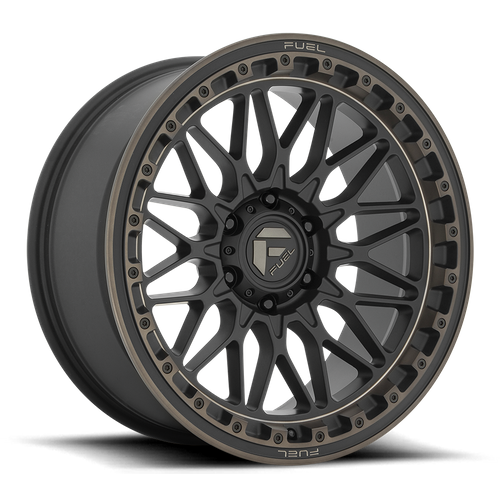 Fuel TRIGGER Matte Black Dark Tint 6x139.7 Wheels - product view 1