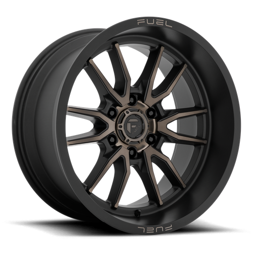 Fuel CLASH Matte Black Double Dark Tint 6x139.7 Wheels - product view 1