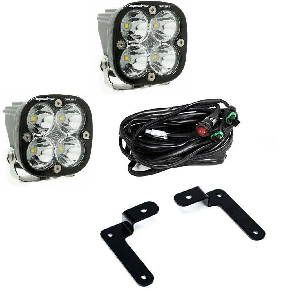 Jeep JL/JT Squadron Sport A-Pillar Light Kit - Jeep 2020-24 Gladiator; 2018-24 Wrangler JL