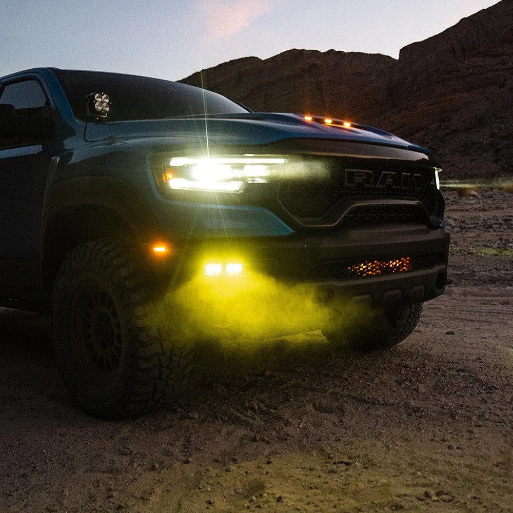 Dodge/Ram Dual S2 SAE Fog Pocket Light Kit - Ram 2019-23 1500 Rebel; 2021-23 1500 TRX