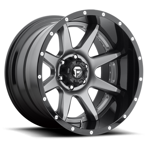 Fuel RAMPAGE Matte Gun Metal Black Lip 6x139.7 Wheels - product view 1