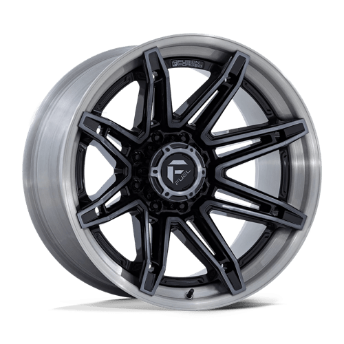 Fuel BRAWL Gloss Black Brushed Dark Tint 6x139.7 Wheels - product view 1