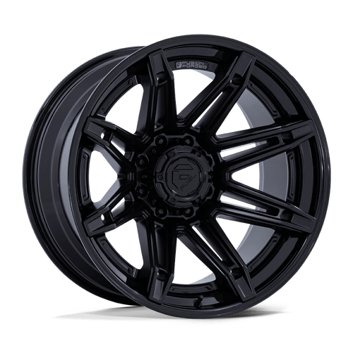 Fuel BRAWL Matte Black W/ Gloss Black Lip 6x139.7 Wheels - product view 1
