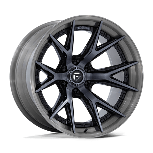 Fuel CATALYST Gloss Black Brushed Dark Tint 6x139.7 Wheels - product view 1