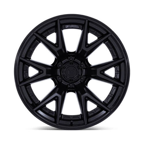 Fuel CATALYST Matte Black W/ Gloss Black Lip 6x139.7 Wheels - product view 3