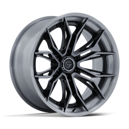 Fuel MUTINY Gloss Black Brushed Dark Tint 6x139.7 Wheels - product view 1