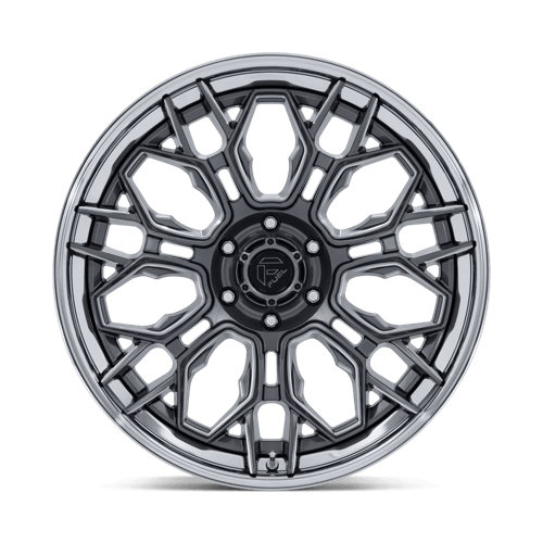 Fuel HIVE Gloss Gunmetal W/ Chrome Lip 6x139.7 Wheels - product view 3