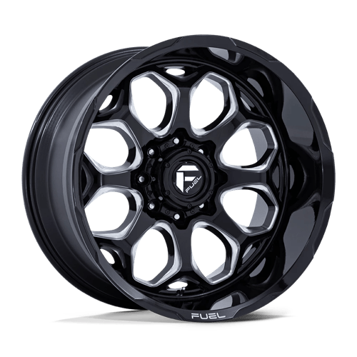 Fuel SCEPTER Gloss Black Milled 6x139.7 Wheels - product view 1