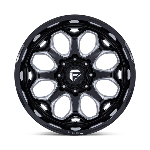 Fuel SCEPTER Gloss Black Milled 6x139.7 Wheels - product view 3