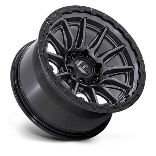 Fuel PISTON Matte Gunmetal Gloss Black Lip 6x139.7 Wheels - product view 2
