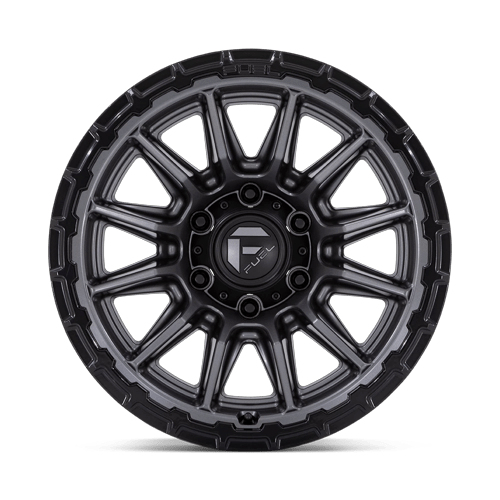 Fuel PISTON Matte Gunmetal Gloss Black Lip 6x139.7 Wheels - product view 3