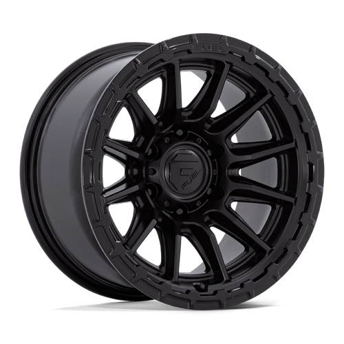 Fuel PISTON Blackout W/ Gloss Black Lip 6x139.7 Wheels - product view 1