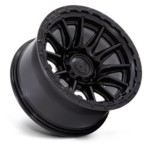 Fuel PISTON Blackout W/ Gloss Black Lip 6x139.7 Wheels - product view 2