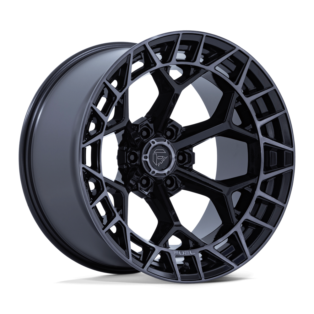 Fuel CHARGER Gloss Black Brushed Dark Tint 6x139.7 Wheels
